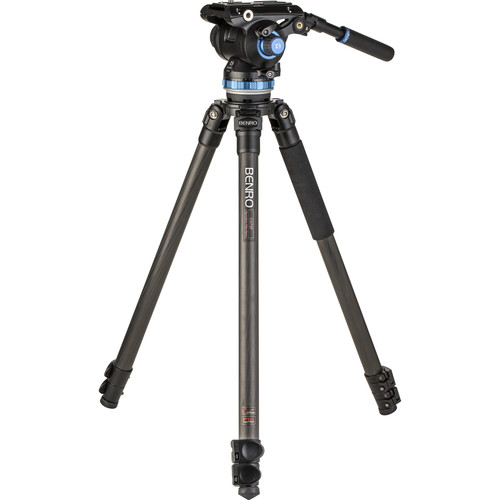 Benro C373F Carbon Fiber Single-Tube Tripod with S8Pro Fluid Video Head - Best Available Image