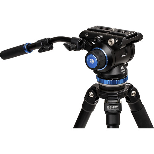 1024278_B.jpg - Benro C373F Carbon Fiber Single-Tube Tripod with S8Pro Fluid Video Head - Image 2
