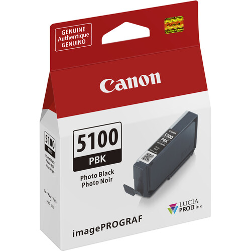Canon PFI-5100 LUCIA PRO II Photo Black Ink Tank (14.4mL) - Best Available Image