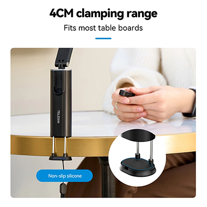 1024838_D.jpg - Telesin Travel Mount-Clamp Phone Holder with Remote Control - Image 4