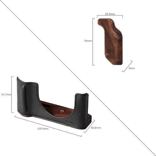 1024948_B.jpg - SmallRig Leather Half Case Kit for FUJIFILM GFX100RF (Black) 5267 - Image 2