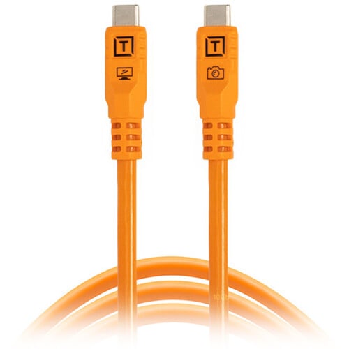 1024968.jpg - Tether Tools TetherPro Optima USB-C Cable (3m, High-Visibility Orange) - Thumbnail