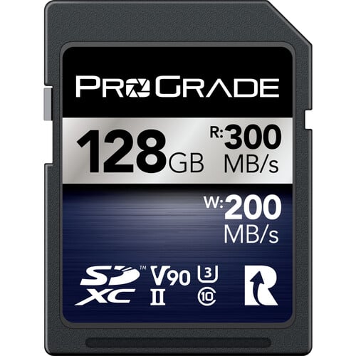 ProGrade 128GB UHS-II SDXC V90 Iridium Memory Card - Best Available Image