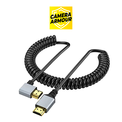 Camera Armour Coiled Right HDMI to HDMI Cable - Best Available Image