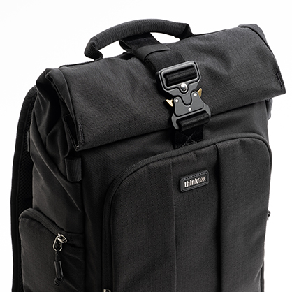1025398_B.jpg - Think Tank Photo FocusPoint Rolltop Camera Backpack (Asphalt Black, 22L) - Image 2
