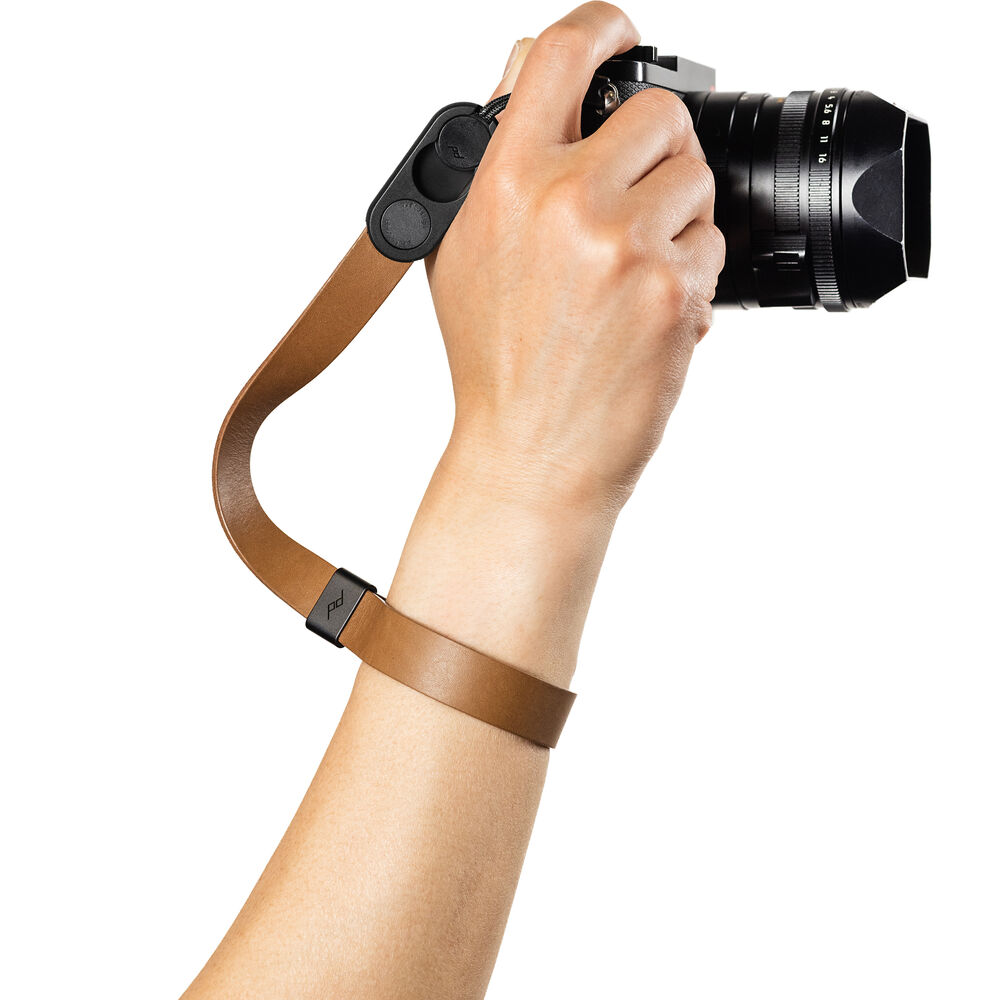Peak Design Cuff Leather Camera Wrist Strap (Tan) - Best Available Image