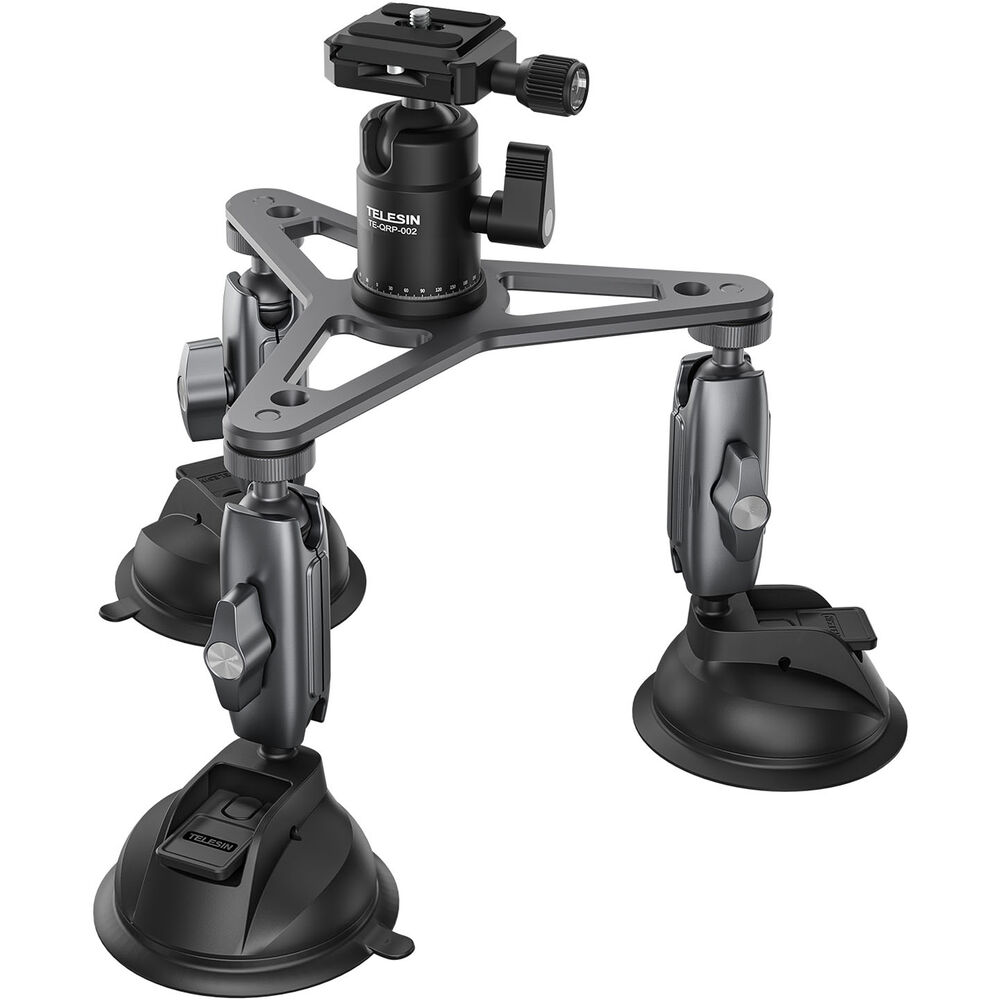 Telesin Triple Suction Cup Camera Mount - Best Available Image