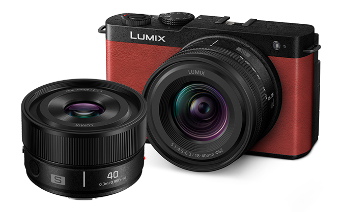 Panasonic Lumix S9 with Lumix S 18-40mm f/4.5-6.3  &  40mm f/2 Twin Lens Kit Red - Best Available Image