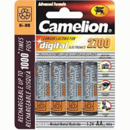 Camelion 2700 NIMH AA Batteries (4 Pack)