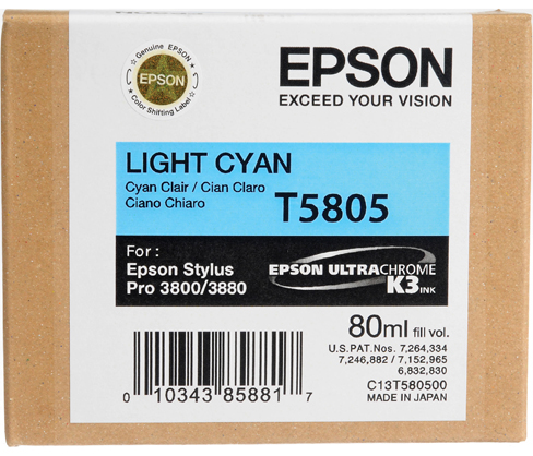 Best image for Epson 3800/3880 K3 80ml Ink Light Cyan