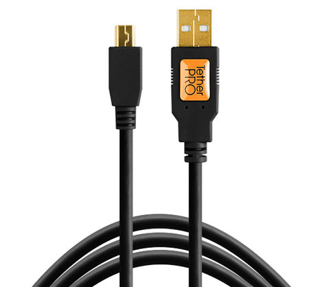 Best image for Tether Tools Pro USB 2.0 AM Mini B Black
