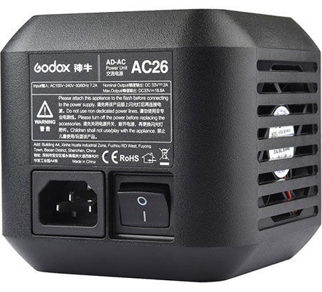 1014819_B.jpg - Godox AC Adapter for AD600Pro Flash AC26 - Image 2