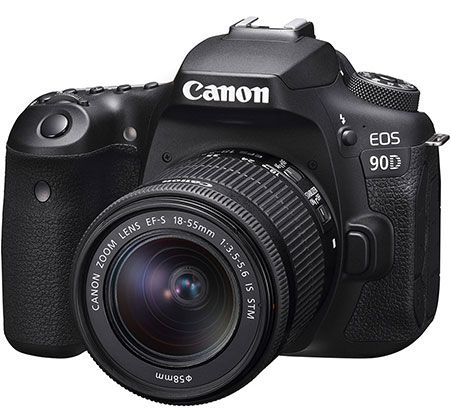 Canon EOS 90D DSLR Camera with 18-55mm