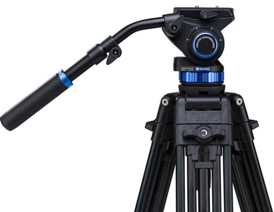 1015749_B.jpg - Benro Dual-Tube Alum Video Tripod with S7 Head - Image 2