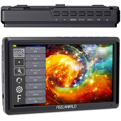 1019179_B.jpg - FeelWorld FW568 V3 6 Inch Camera Monitor with Waveform LUTS Peaking Focus