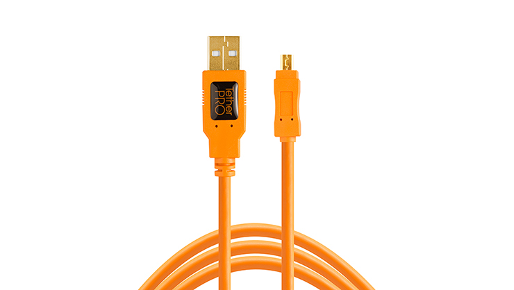 Best image for TetherPro USB 2.0 to Mini-B 8-Pin 30cm Orange CU8001-ORG