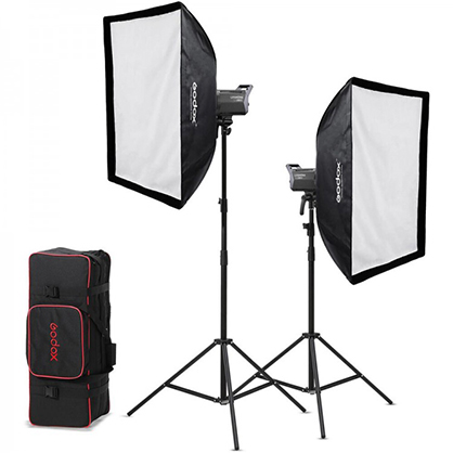 1020259.jpg - Godox Litemons LA200Bi LED 2-Light Kit with Stands and Softboxes - Thumbnail