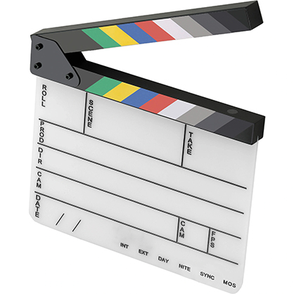 Best image for Camera Armour Acrylic Production Slate with Clapper - Multi Colour