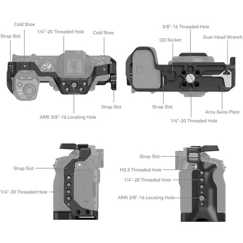 1021579_A.jpg - SmallRig Full Camera Cage for FUJIFILM X-S20 4230 - Image 1