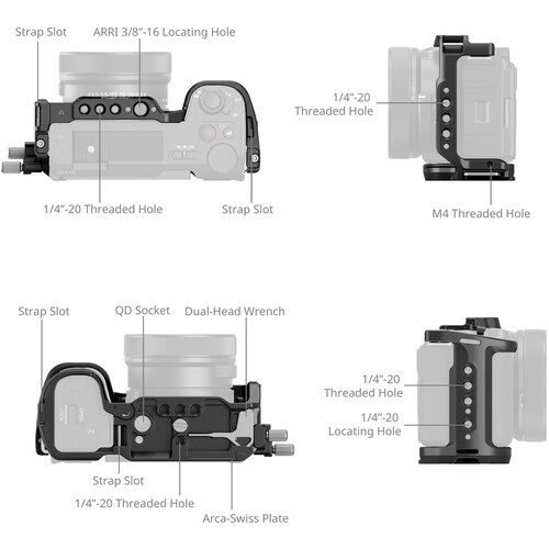 1023639_A.jpg - SmallRig Camera Cage Kit for Sony ZV-E10 II 4867 - Image 1