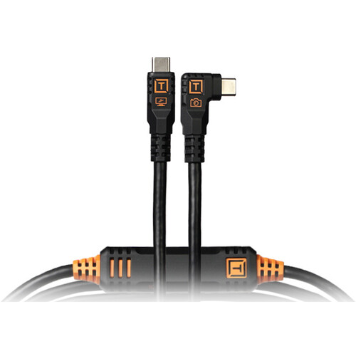 Best image for Tether Tools TetherPro Optima USB-C Cable 4.6m Non-Reflective Black Right-Angle