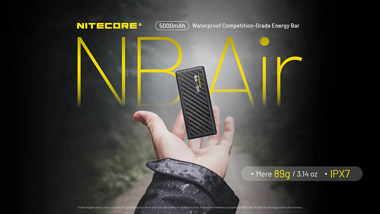 Nitecore NB Air Ultra Lightweight and Slim USB-C 5000mAh Power Bank - Best Available Image
