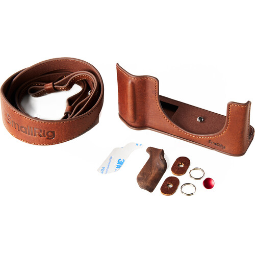SmallRig Leather Half Case Kit for FUJIFILM GFX100RF (Brown) 5268 - Best Available Image