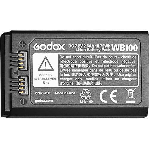 Godox WB100 Battery for AD100pro II Pocket Flash - Best Available Image