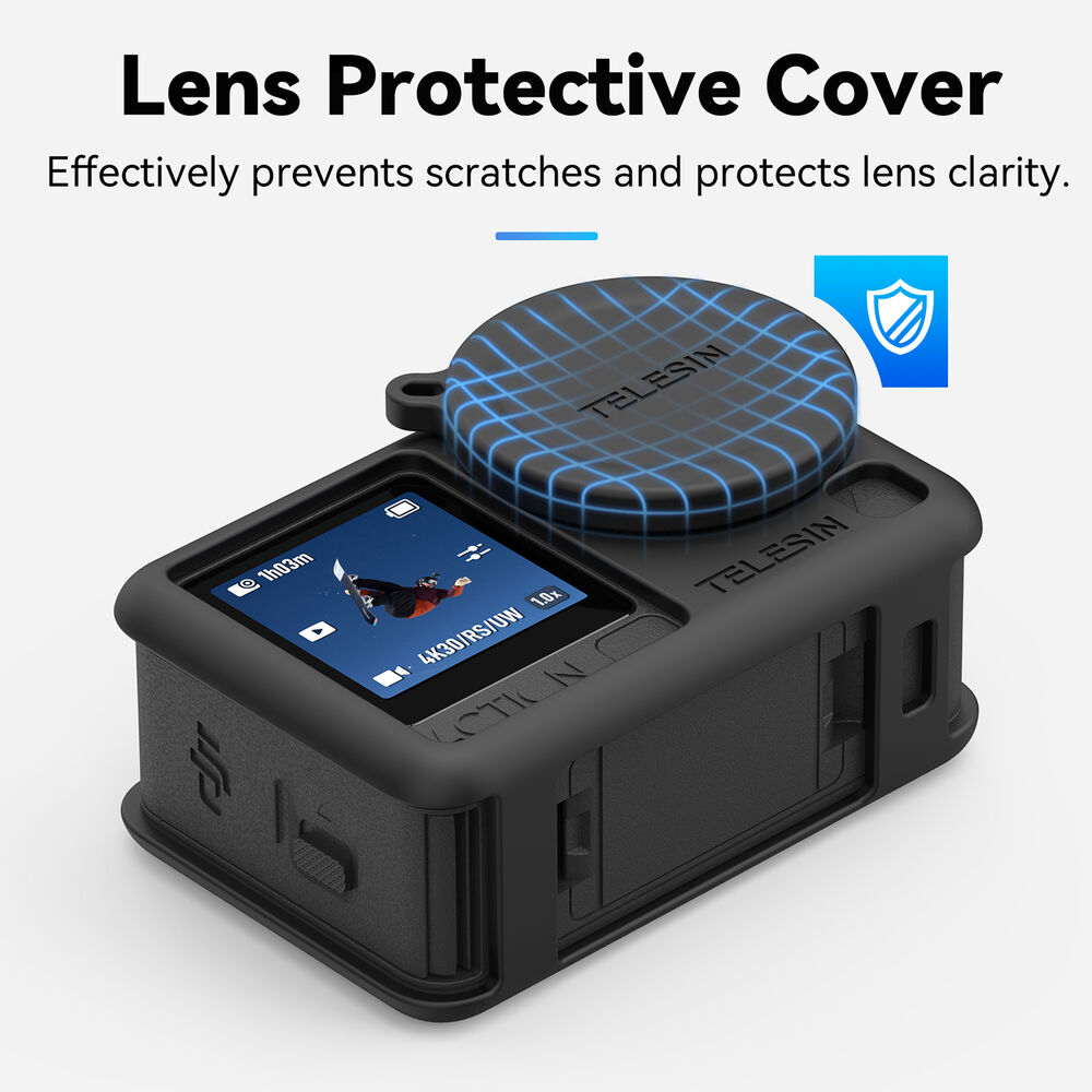 1026119_E.jpg - Telesin  Silicone Cover with Lens Cap for DJI Osmo Action 6 - Image 5