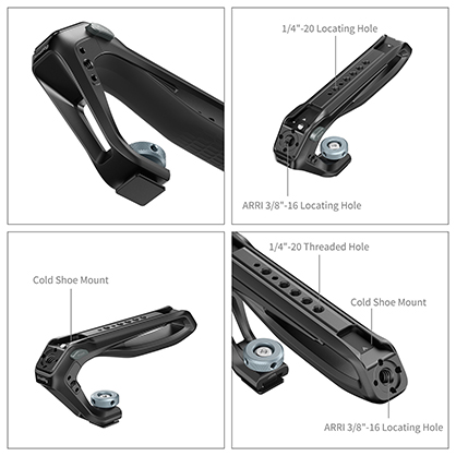 1027059_B.jpg - SmallRig Top Handle with Cold Shoe Mount 6142 - Image 2