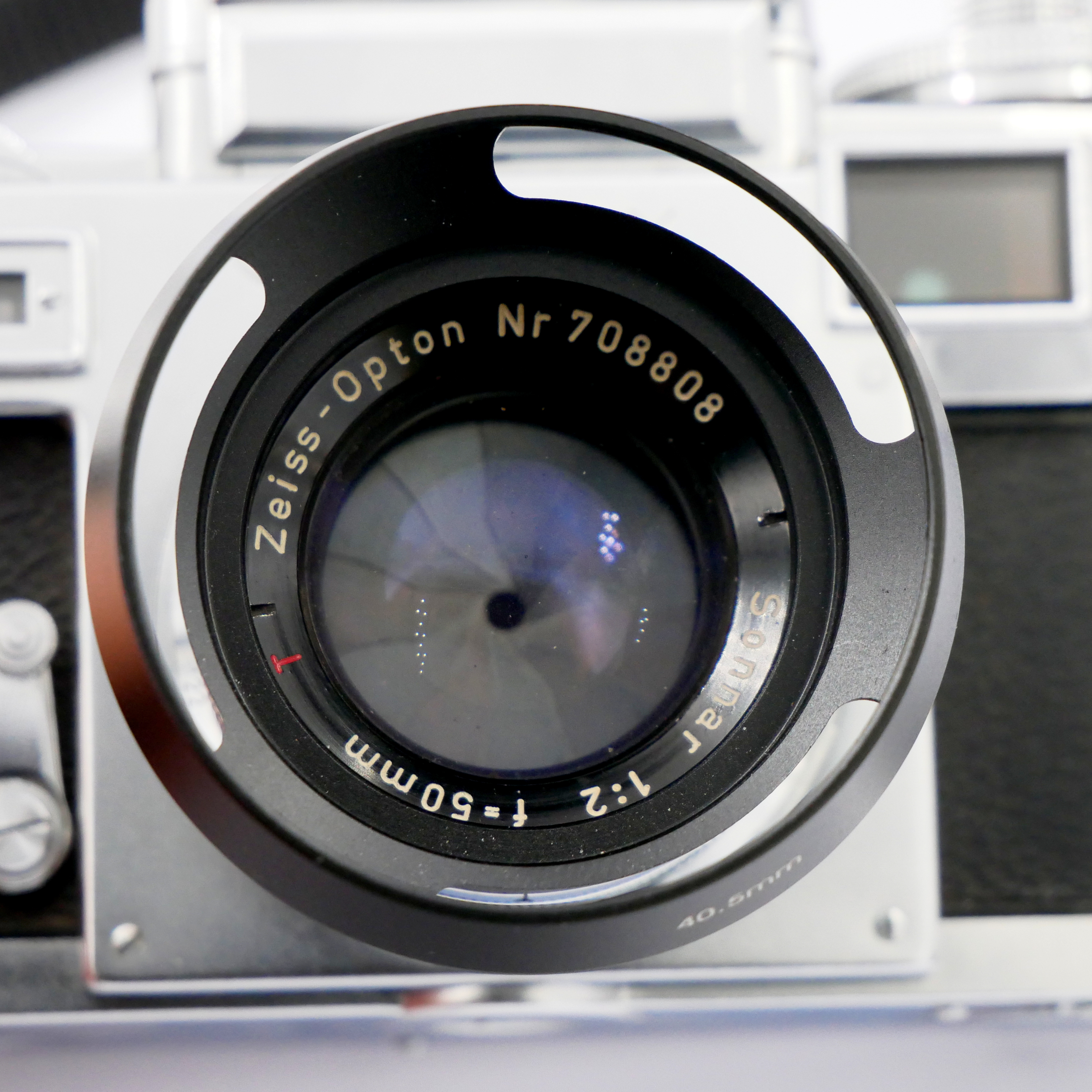 S-H-3TX9TS_2.jpg - Contax IIIa 35mm Rangefinder Camera with Zeiss 50mm F2 Lens - Image 2