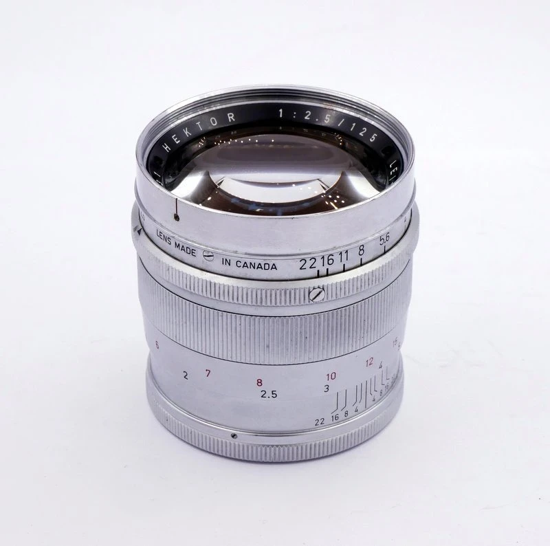 S-H-4YJWTT_3.webp - Leitz 125mm F/2.5 Hektor Lens on focusing mount (16446) - Leica Lens Made in Canada - Image 5