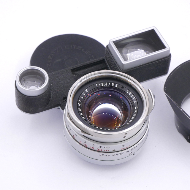 Best image for Leica MF 35mm F/1.4 Summilux Lens in M Mount with Goggles and OLLUX Hood 