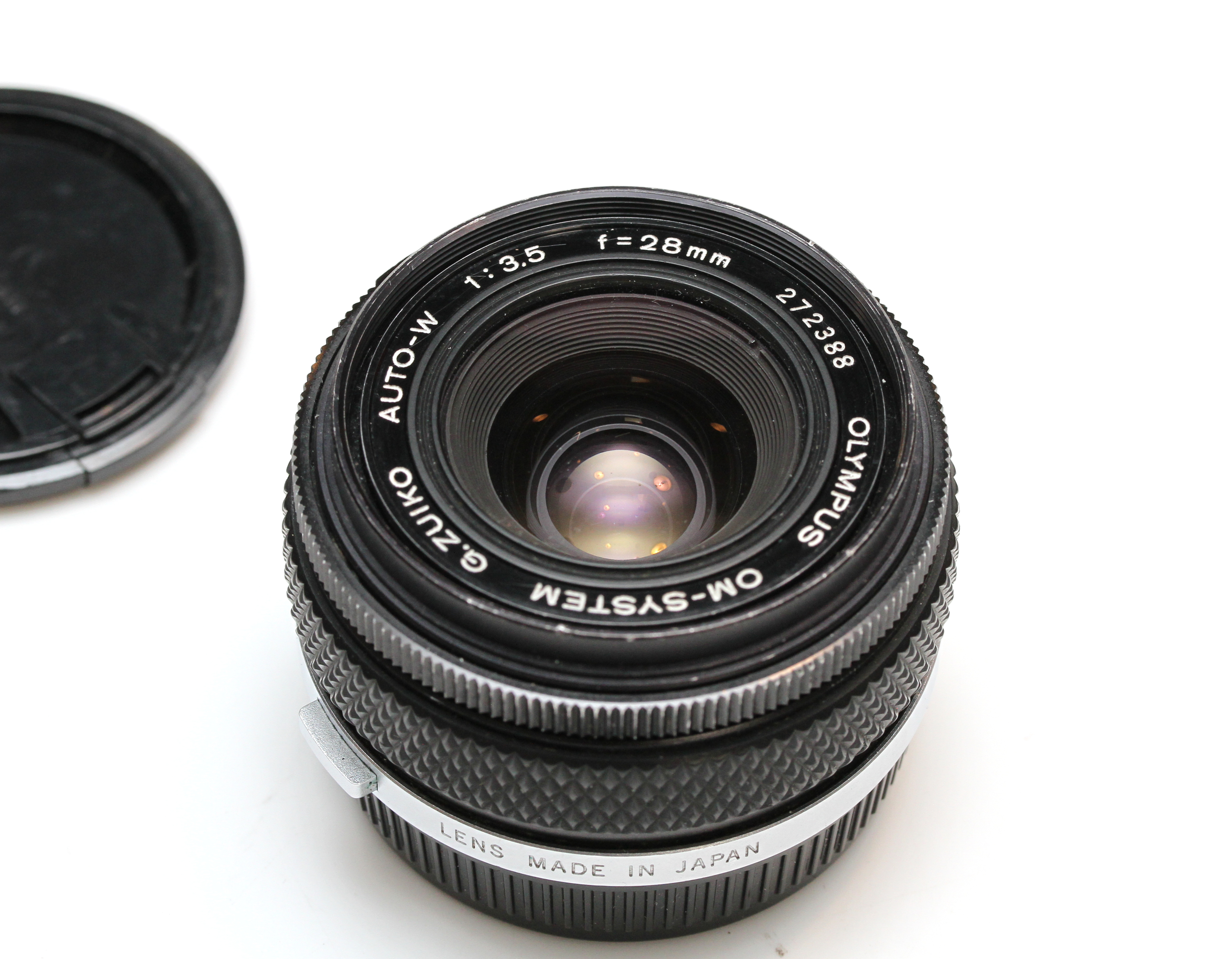 Olympus MF 28mm F/3.5 G.Zuiko Auto-W Lens in OM Mount (as is) - Best Available Image