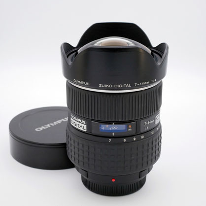 Olympus AF 7-14mm F4 ED Lens in 4/3s Mount not Micro 4/3s - Best Available Image