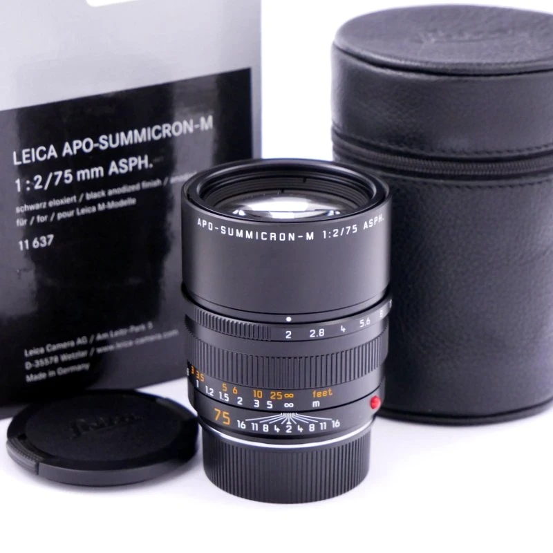 Leica MF 75mm F/2 Asph APO-Summicron-M Lens (11 637) - Was $4750 - Best Available Image