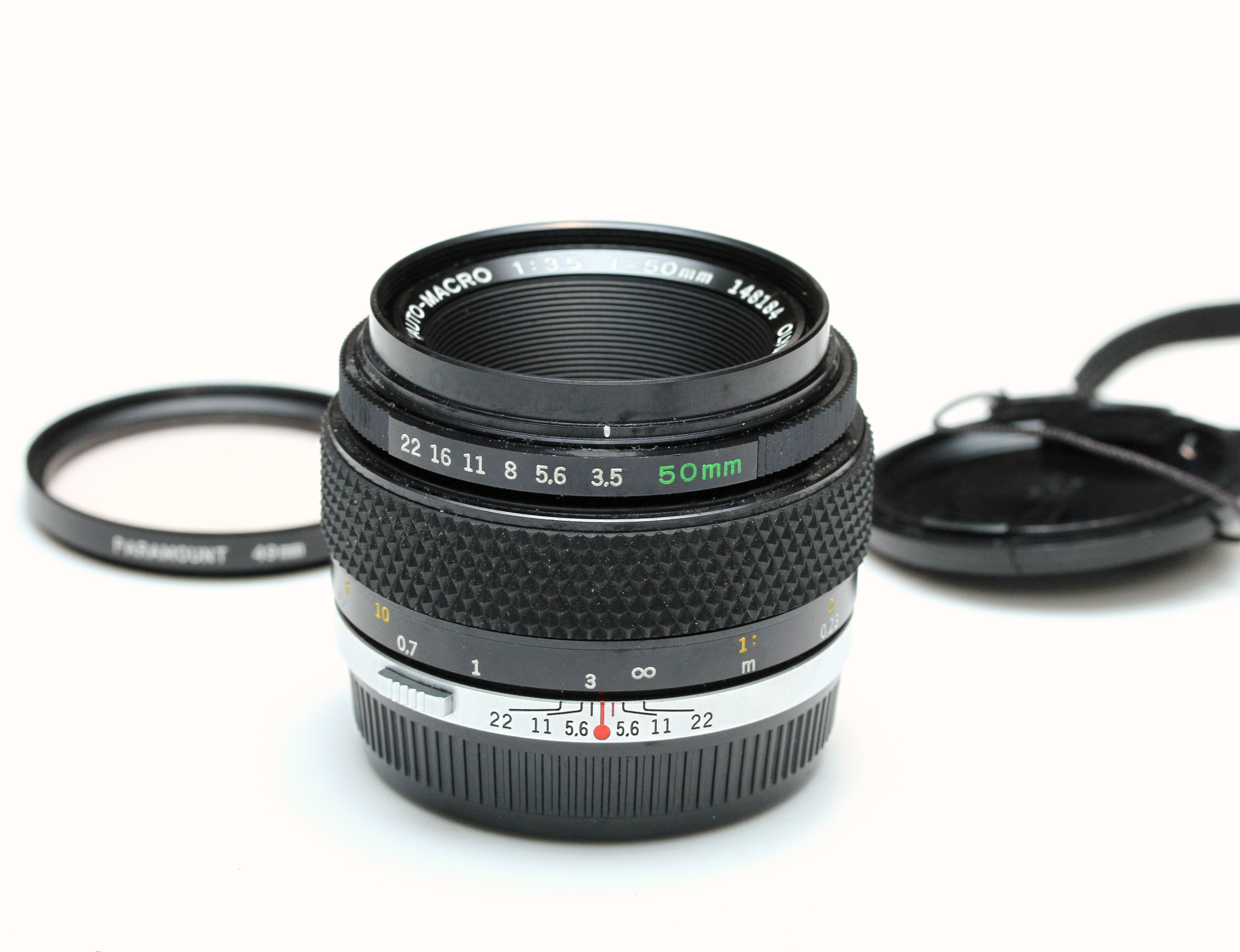 Olympus MF 50mm F/3.5 Zuiko MC Auto-Macro Lens in OM Mount - Best Available Image