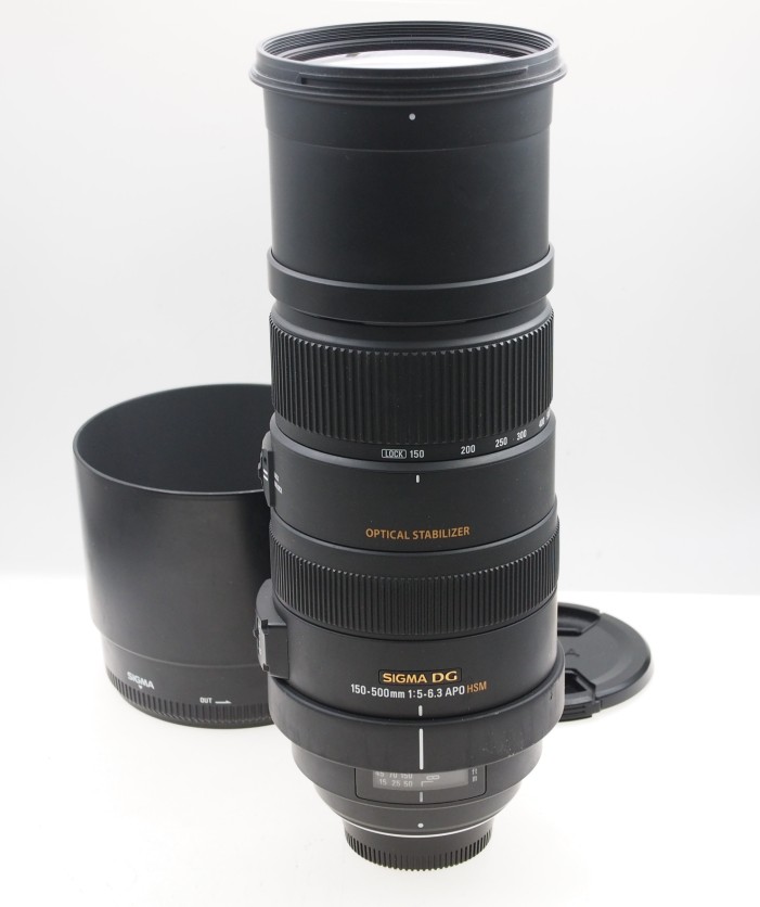 Sigma AF 150-500mm F/5-6.3 APO HSM OS Lens in Nikon FX-Mount 