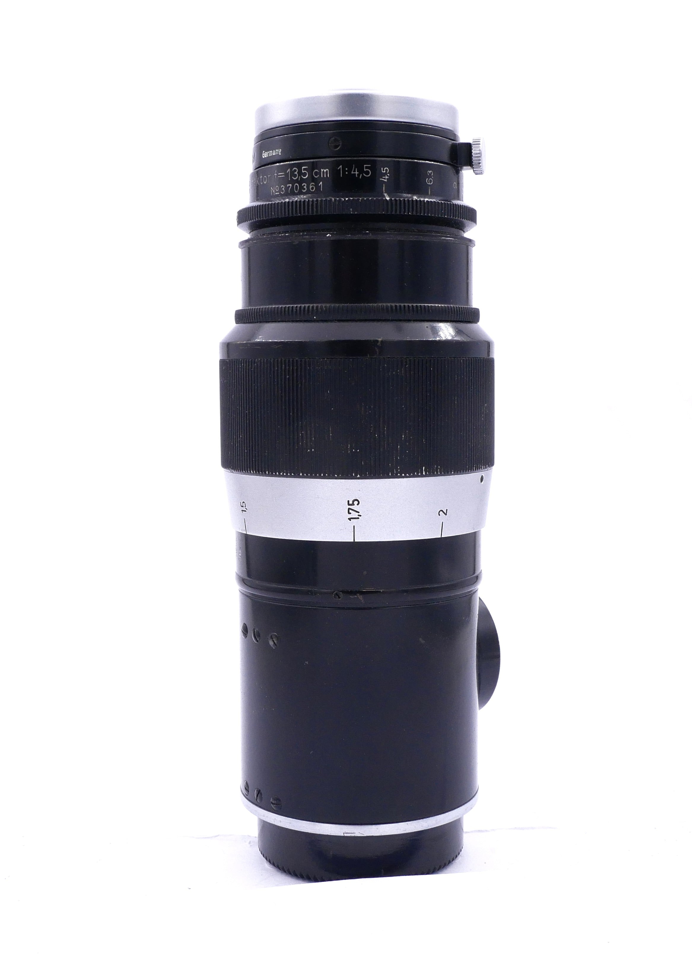 Leica Hektor 13.5cm F/4.5 Lens Black for LTM - Best Available Image