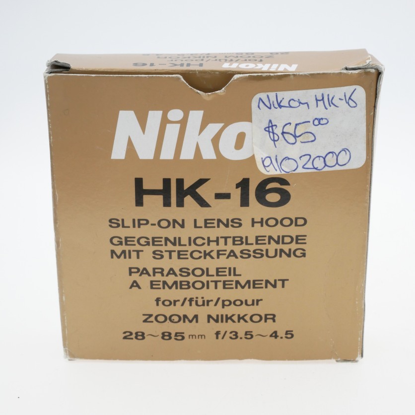 Nikon HK-16 Slip-on lens hood - Best Available Image