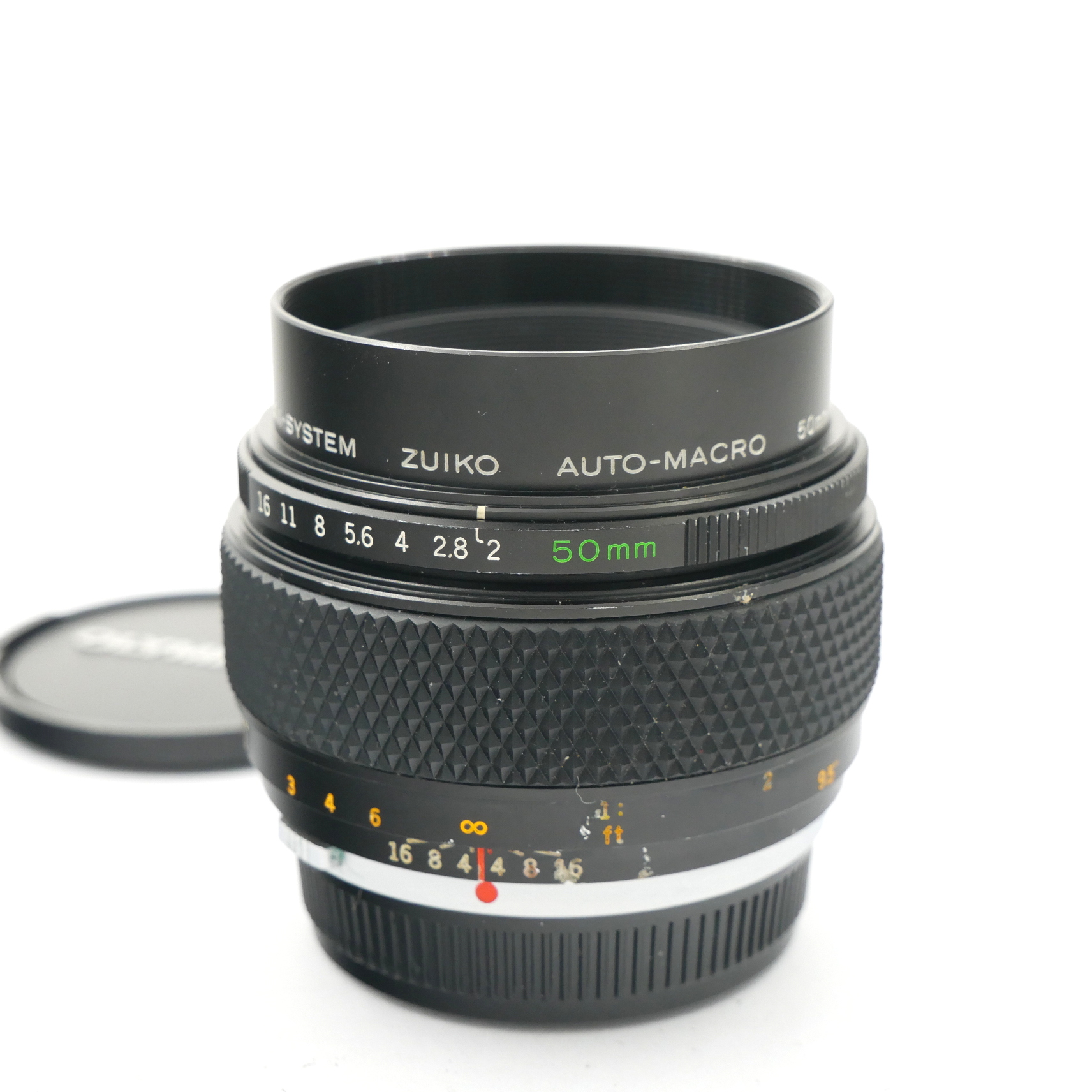 Olympus MF 50mm F/2 Zuiko Macro Lens in OM Mount - Best Available Image
